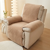 abordables Fauteuils inclinables, à oreilles-Housse de fauteuil inclinable en polaire, douce et confortable, parfaite pour protéger et rafraîchir votre fauteuil inclinable, ajoute confort et chaleur à votre salon ou à votre décoration de cinéma