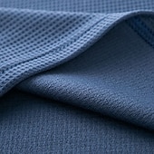 billiga Våffelstickad t-shirt-Herr T-shirt T-shirts Våffelstickad t-shirt Långärmad V-hals Vår Höst Vår &amp; Höst Ensfärgat Stickat Dagligen Klassisk Utomhus Casual Ledigt Svart Vinröd Blå Topp t-shirt för män