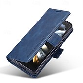Χαμηλού Κόστους Samsung Θήκη-τηλέφωνο tok Για Samsung Galaxy Z Fold 7 Z Διπλώστε 6 Z Fold 5 Z Fold 4 Z Fold 3 Αναποδογυρίστε το κάλυμμα με βάση στήριξης Μαγνητική Υποδοχή κάρτας Ρετρό TPU PU δέρμα