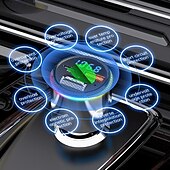 お買い得  車用Bluetoothキット/ハンズフリー-FMトランスミッター、車載MP3プレーヤー、急速充電、QC 3.0、ハンズフリー通話、デュアルPD充電器、Bluetooth