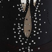 Χαμηλού Κόστους Φορέματα Καλλιτεχνικής Πατινάζ-Φόρεμα για φιγούρες πατινάζ Γυναικεία Κοριτσίστικα Patinaj Φορέματα Μαύρο Κουρελού Ασύμμετρο τελείωμα Δίχτυ Υψηλή Ελαστικότητα Εκπαίδευση Ανταγωνισμός Ενδυμασία πατινάζ Κλασσικά Κρύσταλλο / Στρας