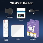 Недорогие Приставки TV Box-Android 10.0 Android 11 и выше Андроид 12 ТВ-бокс Заводской Аутлет H96 MAX H313  ATV 4K 4K Cortex-A53 1GB 2GB 16Гб 8Гб