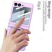 お買い得  サムスン用ケース-電話 ケース 用途 サムスンのギャラクシー Zフリップ7 Z Flip 4 バックカバー スタンド付き 耐衝撃 レトロ風 強化ガラス PC