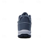 baratos Inverno e botas de neve-botas masculinas para caminhadas ao ar livre no inverno - tênis quentes forrados com pele, à prova d&#039;água, com sola antiderrapante e tira de velcro