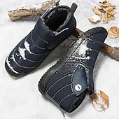 cheap Winter &amp; Snow Boots-Men&#039;s Insulated Winter Snow Boots – Waterproof Slip-On Ankle Boots with Faux Fur Lining, Anti-Slip Sole for Outdoor Hiking &amp; Cold Weather