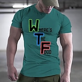 cheap Men&#039;s Funny T shirts-Men&#039;s Rude Offensive Funny Slang T shirt Short Sleeve T shirt 3D Print Crew Neck Shirt Fashion Daily Street Daily Lake Blue White Red Summer Spring Clothing Apparel S M L XL XXL XXXL