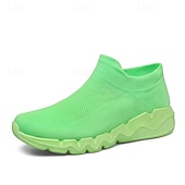 preiswerte Sneaker für Herren-Rote Flyknit-Sneaker für Herren, leichte und atmungsaktive, stylische Freizeitschuhe für den Alltag, Outdoor-Aktivitäten und Sport