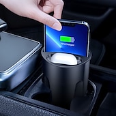 abordables Chargeurs de voiture-Support de chargement sans fil multifonction 4 en 1 pour téléphone Qi et Airpods 3/2/Pro, support de téléphone pour chargeur sans fil compatible avec la voiture