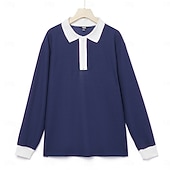billiga Herrars klassiska polo-Herr Våffelpikétröjor Quarter Zip Polo Utomhus Casual Fjärdedels blixtlås Långärmad Mode Modern Ensfärgat Stickat Vår &amp; Höst Standardpassform Marinblå Mörkgrön Orange Ljusgrå Våffelpikétröjor