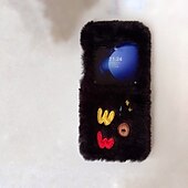 Недорогие Чехлы для Samsung-телефон Кейс для Назначение Z-флип 6 Z Flip 5 Z Flip 4 Z Flip 3 Кейс на заднюю панель Защита от удара Ретро Плюш
