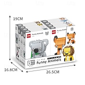 cheap Building Toys-8PCS Party Favors for Kids Goodie Bags Mini Building Blocks Animal World Tiger Building Blocks SetBuilding Sets Stem Toys for Birthday Party GiftGoodie Bags PrizeCake Topper