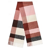 economico Accessori Elite da Uomo-Per uomo Sciarpa rettangolare Scuola Natale All&#039;aperto Rosa Rosso Sciarpa
