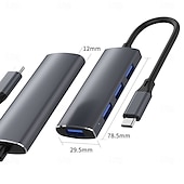 cheap Computer Peripherals-3.0 Aluminum Alloy Hub Three-port 2.0 USB High-speed Download Splitter