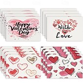 cheap Placemats &amp; Coasters &amp; Trivets-Valentine&#039;s Day Placemats Set of 4 Romantic and Decorative Table Mats Featuring Heart or Rose Patterns Durable and Heat-Resistant Perfect for Adding a Touch of Love to Your Dining Table Decor