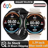 abordables Bracelets connectés-696 ZW63 Montre intelligente 1.39 pouce Montre intelligente avec bracelet Bluetooth Podomètre Rappel d&#039;Appel Moniteur de Sommeil Compatible avec Android iOS Femme Hommes Mode Mains-Libres Rappel de