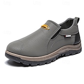 preiswerte Herrenpantoletten &amp; -slipper-Beige Herren-Outdoor-Schuhe zum Reinschlüpfen mit rutschfester, robuster Sohle und schwarzen Akzenten – bequemes Freizeitschuhwerk für den Alltag