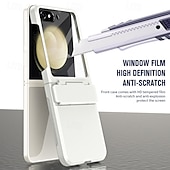 お買い得  サムスン用ケース-電話 ケース 用途 Zフリップ6 Z Flip 5 バックカバー とスクリーンプロテクター 耐衝撃 レトロ風 TPU PC