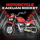 cheap Building Toys-Technic Motorcycle Model Building Block Toy Gift for Halloween Christmas