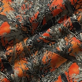 economico Pantaloni della tuta-Per uomo Camouflage Pantaloni della tuta in pile Vita elastica con coulisse Vintage Informale Esterno Interni Da giorno Tasche Termale Inverno Stampa 3D Blu Viola Arancione