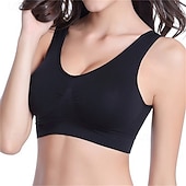 economico Reggiseni sportivi &amp; gilet-Per donna Reggiseno Intimo / Maglia Intima Top reggiseno Comodo Traspirante Resistente agli urti Imbottitura rimovibile Senza ferretto Semplice Sport Abbigliamento sportivo Rosa chiaro Blu chiaro