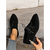 abordables années 1930-chaussures oxford en faux suède marron à imprimé léopard - chaussures plates à lacets élégantes pour femmes, parfaites pour les looks décontractés et vintage