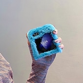 Недорогие Чехлы для Samsung-телефон Кейс для Назначение Z-флип 6 Z Flip 5 Z Flip 4 Z Flip 3 Кейс на заднюю панель Защита от удара Ретро Плюш