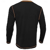 cheap Animal-Men&#039;s Animal Deer Henley Shirt Long Sleeve T shirt 3D Print Henley Shirt Retro Vintage Cowboy Casual Daily Holiday Black Dark Blue Summer Spring Fall Clothing Apparel Normal S M L XL XXL XXXL