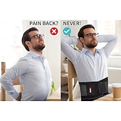 お買い得  矯正装具＆サポーター-重いものを持ち上げる作業用の男性用腰部サポートベルト、腰痛用のバックブレース、脊柱側弯症、椎間板ヘルニア、坐骨神経痛用の腰部パッド付き通気性のあるバックサポートベルト