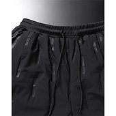 abordables pantalons décontractés-Men's Sherpa Fleece Pants Sweatpants Joggers Trousers Pocket Drawstring Elastic Waist Plain Comfort Warm Sports Outdoor Daily Fashion Casual Black 1# Black Micro-elastic
