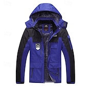 baratos Casacos Leves, Polares &amp; Caminhada-Homens Jaqueta Softshell Jaqueta de Trilha Jaqueta de lã para caminhada Inverno Ao ar livre Bloco de cor Térmico / Quente Forro de Velocino A Prova de Vento Impermeável Jaqueta corta-vento Viajar