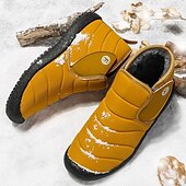cheap Winter &amp; Snow Boots-Men&#039;s Insulated Winter Snow Boots – Waterproof Slip-On Ankle Boots with Faux Fur Lining, Anti-Slip Sole for Outdoor Hiking &amp; Cold Weather