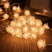 baratos Alimentado por Pilha-Luzes de corda de fada rosa amor coração em forma de luzes de fada 1.5 10led 3m 20led alimentado por bateria luzes dente-de-leão natal casamento aniversário aniversário dia dos namorados casa quarto