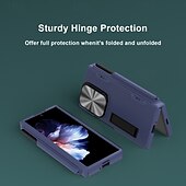 economico Cover Samsung-telefono Custodia Per Piega a Z 6 Per retro Con supporto Portamatite Resistente agli urti Retrò TPU PC