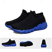 preiswerte Sneaker für Herren-Rote Flyknit-Sneaker für Herren, leichte und atmungsaktive, stylische Freizeitschuhe für den Alltag, Outdoor-Aktivitäten und Sport