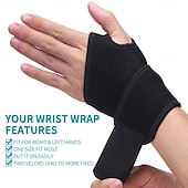cheap Braces &amp; Supports-Wrist Brace for Carpal Tunnel, Breathable and Adjustable Wrist Support Brace for Arthritis and Tendinitis, Wrist Compression Wrap for Pain Relief, One Size Fits Left or Right Hand