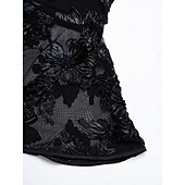 preiswerte abendkleider-besticktes Cocktail-Party-Midikleid mit langen Ärmeln