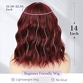 economico Parrucche trendy sintetiche-parrucche corte ondulate con frangia per donne parrucche caschetto riccio parrucche lunghe fino alle spalle per donne bianche parrucche con frangia in fibra sintetica resistente al calore parrucche di