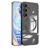 Недорогие Чехлы для Samsung-телефон Кейс для Назначение S24 Ultra S24 Plus S24 S23 S23 Ultra S23 Plus S25 Ультра Кейс на заднюю панель Магнитный Поддержка беспроводной зарядки Защита от удара Ретро Покрытие