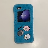 Недорогие Чехлы для Samsung-телефон Кейс для Назначение Z-флип 6 Z Flip 5 Z Flip 4 Z Flip 3 Кейс на заднюю панель Защита от удара Ретро Плюш