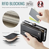 baratos Capa Samsung-telefone Capinha Para Dobra Z 6 Z Fold 5 Z Fold 4 Z Fold 3 Capa para Cartão Wallet Com Suporte Magnética Zíper Retro TPU PC