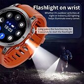 tanie Smartwatche-aw45 smartwatch męski 1,39 cala latarka zewnętrzna kompas połączenie bluetooth wojskowy bateria 430 mah nfc smartwatch