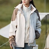 preiswerte Softshell-, Fleece- &amp; Wanderjacken-Damen Soft Shell Jacke Wanderjacke Winter Draussen Farbblock warm Fleece-Futter Windundurchlässig Wasserdicht 3-in-1-Jacke Leichte Jacke Windbreaker-Jacke Reisen Hellrosa Weiß Rosa Rot Purpur