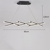 abordables Suspension-Lustre LED moderne pliable et rétractable à intensité variable avec télécommande, luminaires suspendus linéaires en spirale 220-240 V