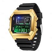 baratos Relógios Digitais-SANDA Masculino Relogio digital Moda Relógio Casual Relógio de Pulso Resistente ao Choque Luminoso Cronômetro Relogio Despertador Contagem regressiva TPU Assista