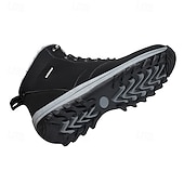 baratos Botas de caminhada-botas de inverno masculinas impermeáveis e isoladas com sola de borracha antiderrapante e forro de pele sintética para caminhadas ao ar livre
