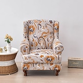 abordables Fauteuils à oreilles-housse de chaise à oreilles extensible imprimée housse durable et élastique avec un design imprimé élégant parfaite pour protéger et rafraîchir votre chaise à oreilles idéale pour la décoration