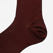 levne Pánské elitní doplňky-Pánské 1 pár Ponožky Černá Námořnická modř Barva Pevná barva Formální Svatební Výročí Tenké Jaro &amp; podzim Úplet Elegantní