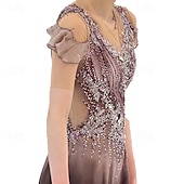 halpa Taitoluistelupuvut-Taitoluistelupuku Naisten Tyttöjen Luistimet Hameet Pölyinen ruusu Tilkkutäkki Peukalonreikä Silmukka Spandex Elastinen Kouluts Harjoittelu Ammattilainen Luisteluasu Pidä lämpimänä Kristalli / Strassi