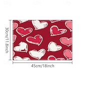 cheap Placemats &amp; Coasters &amp; Trivets-Valentine&#039;s Day Placemats Set of 4 Romantic and Decorative Table Mats Featuring Heart or Rose Patterns Durable and Heat-Resistant Perfect for Adding a Touch of Love to Your Dining Table Decor