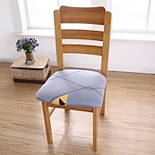 abordables Couverture de chaise de salle à manger-Housse de siège de chaise extensible et durable, idéale pour protéger et rafraîchir les sièges de chaise, ajoute confort et style aux chaises de salle à manger, de bureau ou de salon